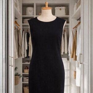 Cynthia Rowley Ladies Size 8 Black Dress Gold Zipper Accent